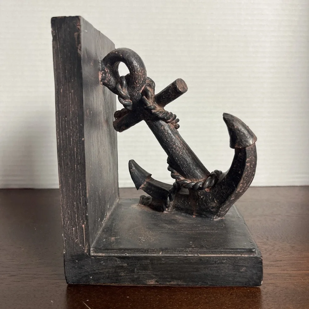 Roman Giftware‎ Love Anchors the Soul Scripture Rustic Nautical Single Bookend